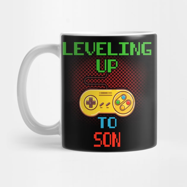 Promoted To Son T-Shirt Unlocked Gamer Leveling Up by wcfrance4